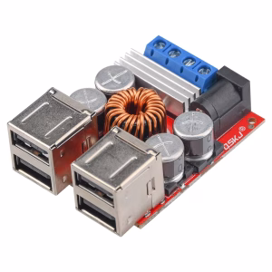 8V-35V to 5V 8A DC-DC 4 USB Step down Power Supply Module