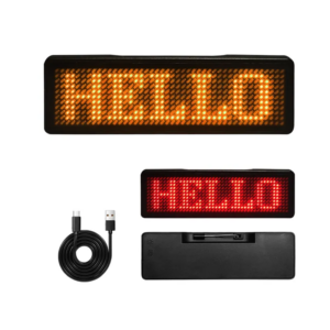 Blue-tooth LED Name Badge Programmable Scrolling Message Board