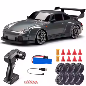 Mini Porshe -911Car Racing Drift Model 1:24 Scale 2.4G Full Scale Linkage Light Set Max Speed 20km/h